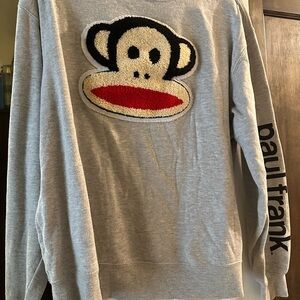Grey Paul Frank monkey sweatshirt